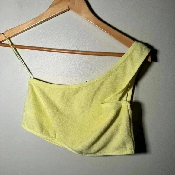 NWT ZARA Terrycloth Asymmetrical  Top L - Picture 9 of 9